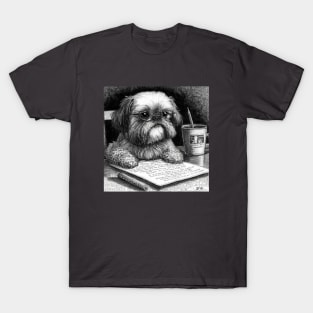 Shih Tzu Working on its Manifesto T-Shirt